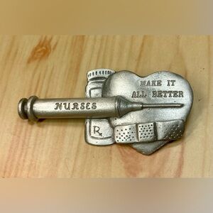 Spoontiques Pewter Nurse Pin